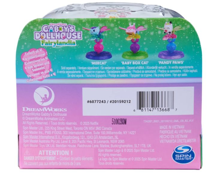 Gabby´s Dollhouse Flutter-riffic Fairy Rings lajit. 6075679 tuotekuva 23