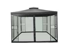 Paviljonki Barcelona musta 3x3m