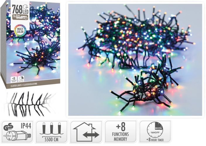 Valoketju Cluster 768led multicolor AX8550230 Valoketju Cluster 768led multicolor AX8550230