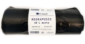 A.Premium roskapussi 40L 20kpl kierrätysmateriaali
