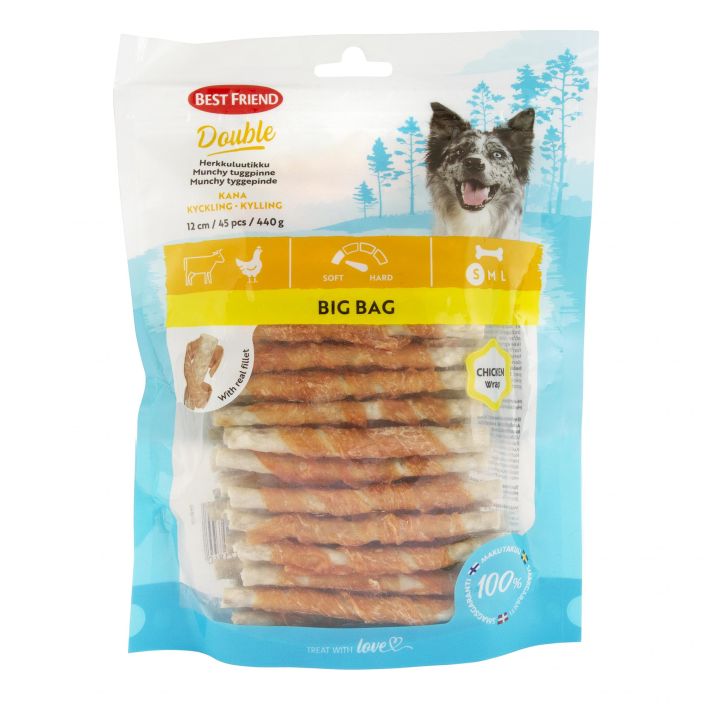 BF Double herkkuluutikku kana 12cm 45kpl 440g 1171840 905-721