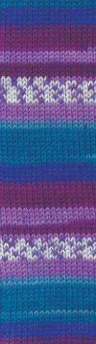 Alize Superwash 4412 Kirjava violetti/turkoosi 100g ASWP-4412 tuotekuva 1