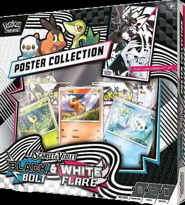 Pokemon poster sv black bolt white flare