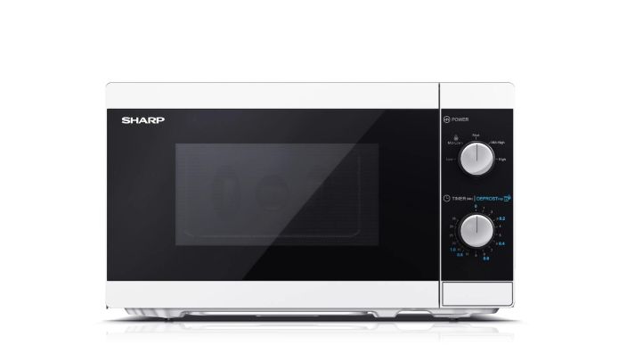 Sharp mikroaaltouuni valk. 20L YC-MS01EW SHARP YC-MS01EW valkoinen mikroaaltouuni 800W. Tilavassa 20 litran
