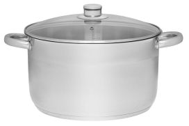 Maku Maku Basic kattila terästä lasikannella 10L 28cm 639350