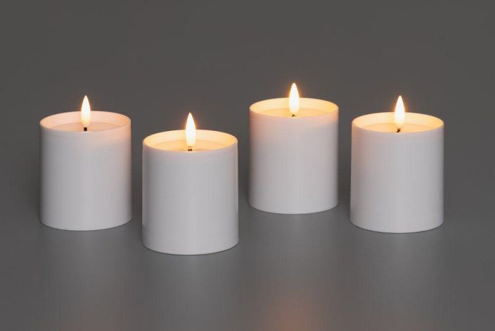 Finnlumor LED-kynttiläsetti sulaefektillä 3D-liekki 4kpl 659858 tuotekuva 1