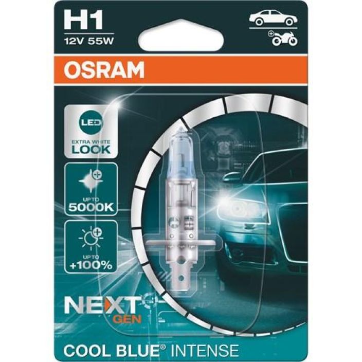 Osram H1 Cool Blue Intense 10-64150CBI-01B / 10-64150CBN-01B 908-1680