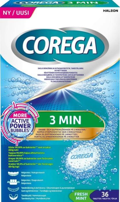 Corega tabs 3 minutes 36 tabl. 21137782 970-327 Corega tabs 3 minutes 36 tabl. 21137782 970-327