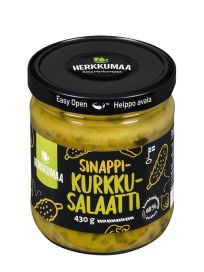 Herkkumaa sinappikurkkusalaatti 430g