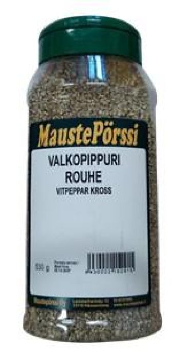 Mausteporssi Valkopippuri rouhe 530g Rouhittu valkopippuri.