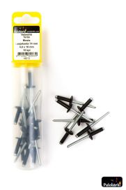 Palokärki Vetoniitti teräs musta laajakanta 14mm 4,8x18mm 15kpl 48212