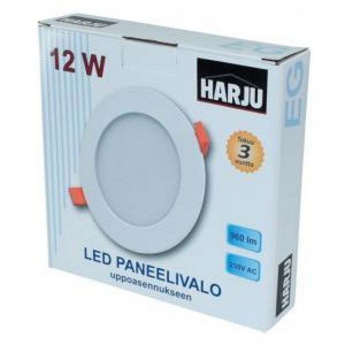 Paneelivalaisin upot. pyorea 12W 960 lumen 41912 936-1807
