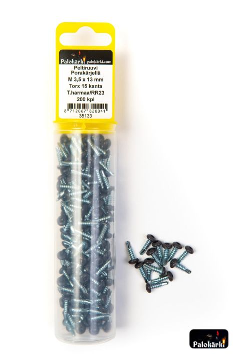 Peltiruuvi porakarjella M 3,5 x13mm 200kpl 35133 980-3104 Torx 15 t.harmaa RR23