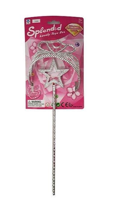 Tiara + valtikka pinkki DY093682 990-2166