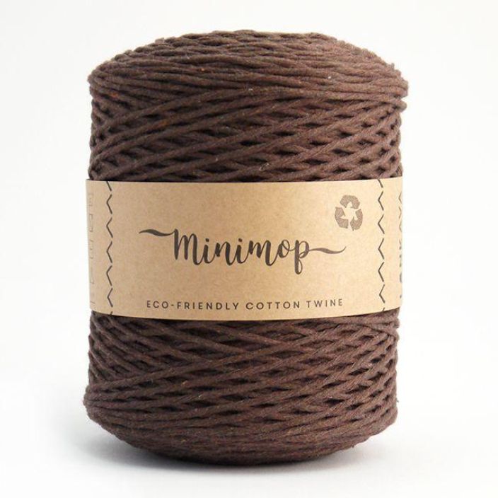 Lankava Minimop lanka 56 tummanruskea 700g