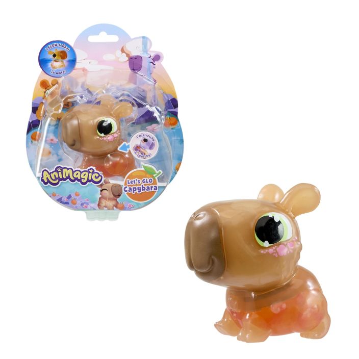 Animagic Let's Glo Capybara ruskea 36025026 tuotekuva 1 Animagic Let's Glo Capybara ruskea 36025026 tuotekuva 1