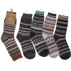 Miesten kirjoneulesukat 42-46 lajitelma 02/3138