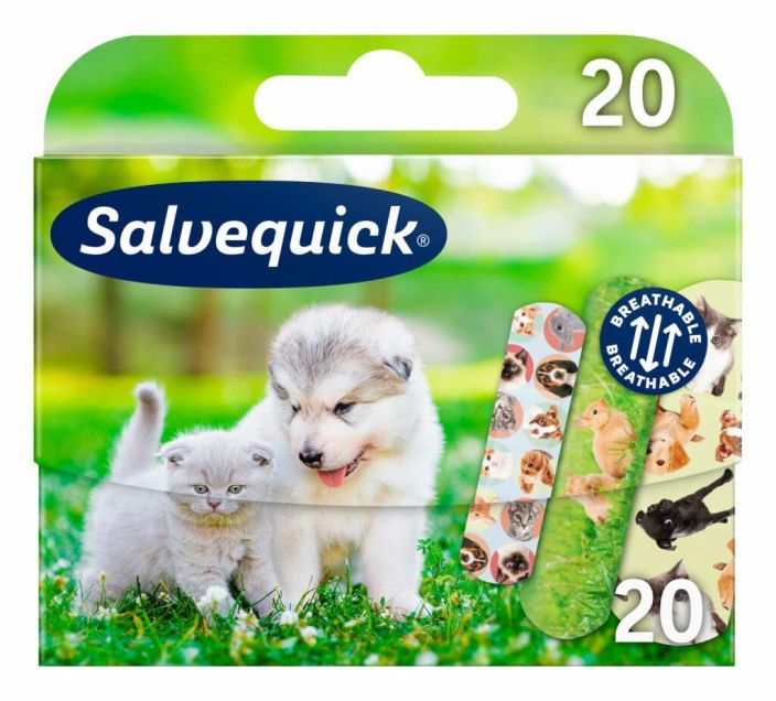 Salvequick 20kpl Animals laastari 51030227 950-013 Salvequick 20kpl Animals laastari 51030227 950-013