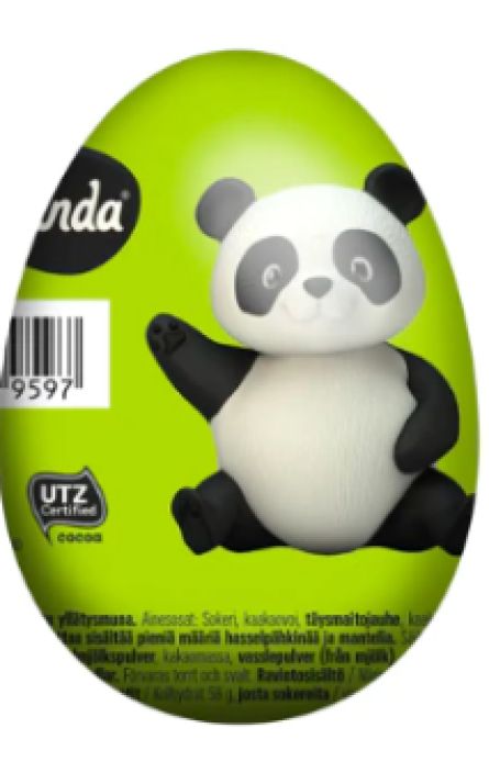 Panda suklaamuna 20g tuotekuva 3 Panda suklaamuna 20g tuotekuva 3