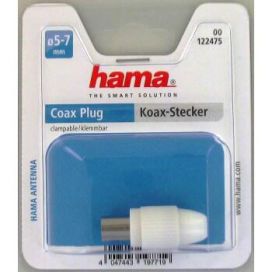 Hama HAMA Antenni Suora Liitin Valkoinen 122475 POISTUU