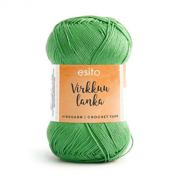 Esito virkkuulanka 9045 ruohonvihrea 100g EVL-9045
