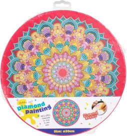 Timanttimaalaus pyöreä Mandala 30cm