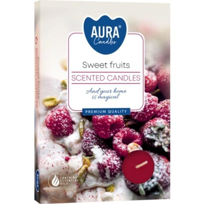 Tuoksulampokynttila sweet fruits 6kpl 641059 924-2356