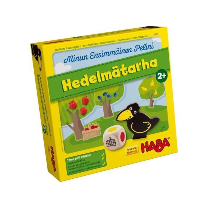 Haba Minun ensimmainen pelini - Hedelmatarha Pienemmille pelaajille suunniteltu versio suositusta Hedelmatarha-pelista on