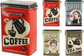 Kahvi-/teepurkki metallinen retro 170488170