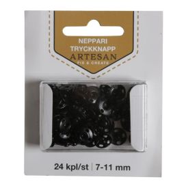 Artesan Nepparit 7-11mm musta 24kpl