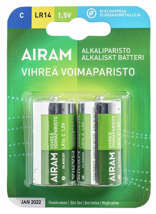 Airam paristo LR14 2-pack voimaparisto 9471499 917-004