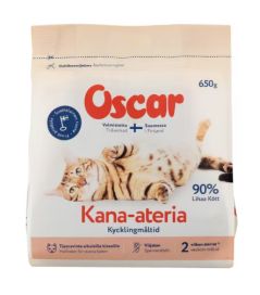 Oscar Oscar Kana-ateria kissoille 650g 6600