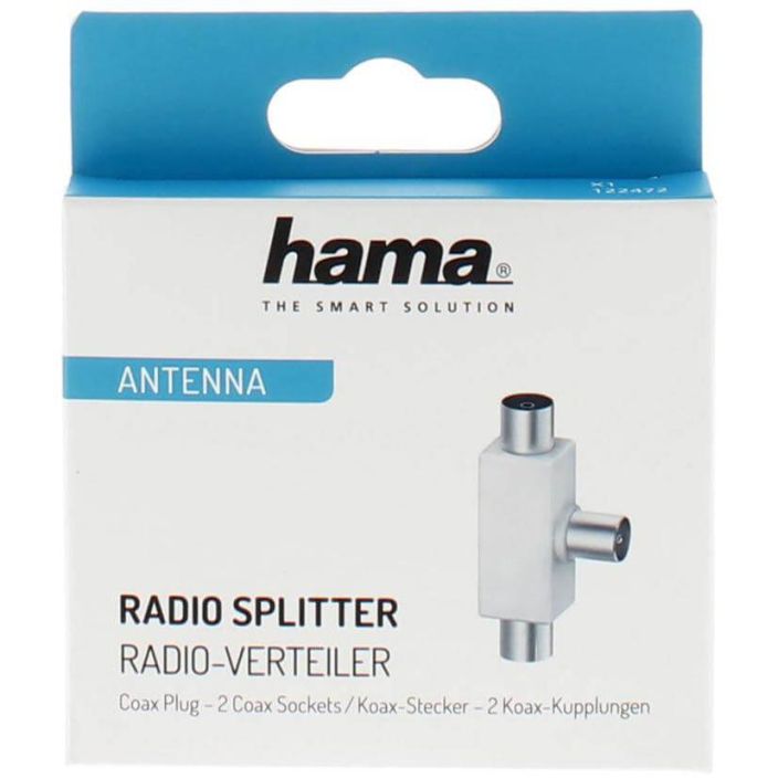 Hama antennihaaroitin T-liitin Radio Coax 1xUros-2xNaaras 998-3291