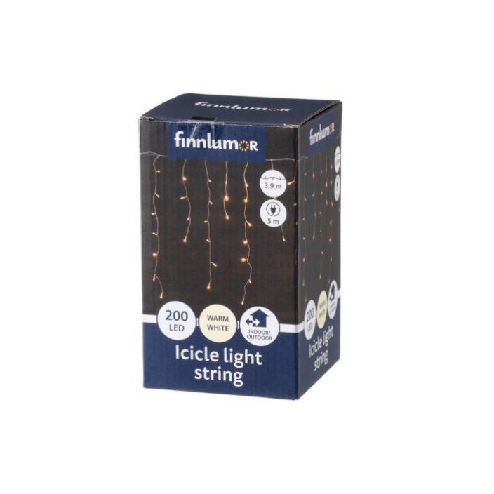 Finnlumor Valoketju Jaapuikko 200LED lammin valk. Finnlumor Valoketju Jaapuikko 200LED lammin valk.
