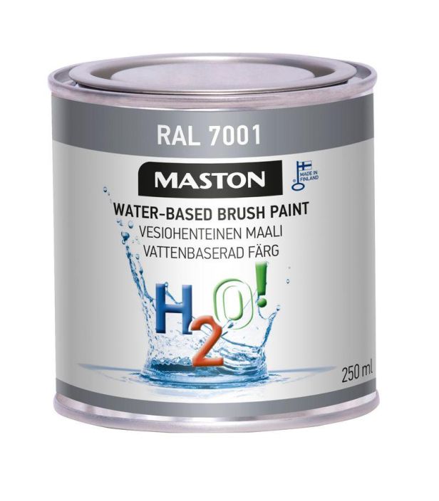 H2O! RAL7001 Hopeanharmaa 250ml 1717001 908-695