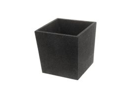 4Living Termoruukku Cubic musta 39x39x39cm