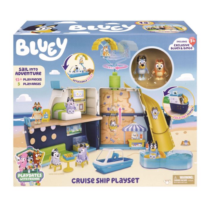 Bluey Cruise -risteilyalusleikkisarja 90470 verkkoon Bluey Cruise -risteilyalusleikkisarja 90470 verkkoon