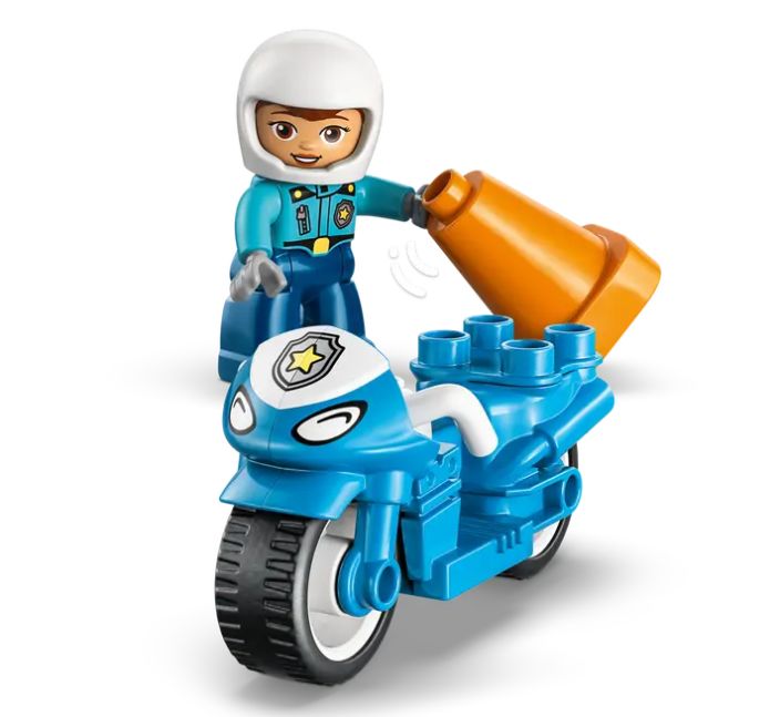 Sininen poliisimoottoripyörä 10471 tuotekuva 3