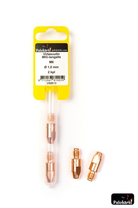 Virtasuutin MIG-langalle M8/1,0mm 2kpl VIM810 980-3075