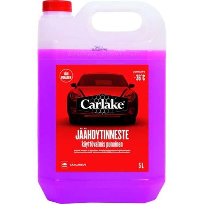 Carlake punainen kayttovalmis -36°C longlife jaahdytinneste 5L