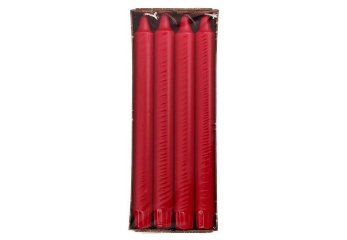 Kruunukynttila 24cm 8kpl punainen 204633 924-6112 Kruunukynttila 24cm 8kpl punainen 204633 924-6112