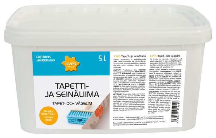 Ilves tapetti- ja seinaliima 5L IL1514 920-699