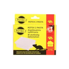 Rotex Rotex 2 hiirenmyrkky syöttirasia 2x15g pasta 314522