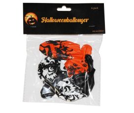 Ilmapallot halloween 6kpl 63016
