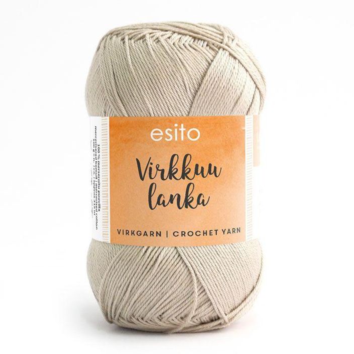 Esito virkkuulanka 9035 pellavanbeige 100g EVL-9035