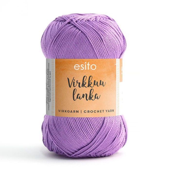 Esito virkkuulanka 9012 lila 100g EVL-9012