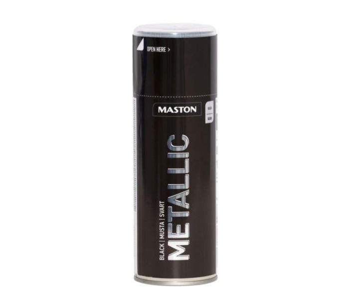 Metallic -spraymaali 400ml musta 210815 908-636