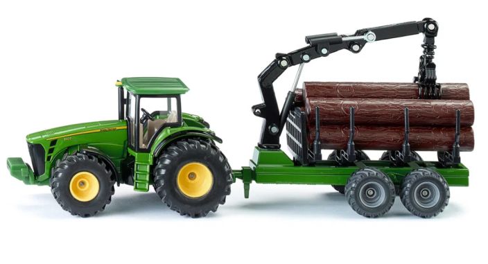 Siku John Deere 8430 ja tukkiperäkärry 1:50 313-1954 tuotekuva 3