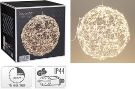 Valopallo hopea 25x25x25cm 30led AMZ141070