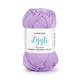 Lankava Lyyli puuvillalanka 811 laventeli 50g